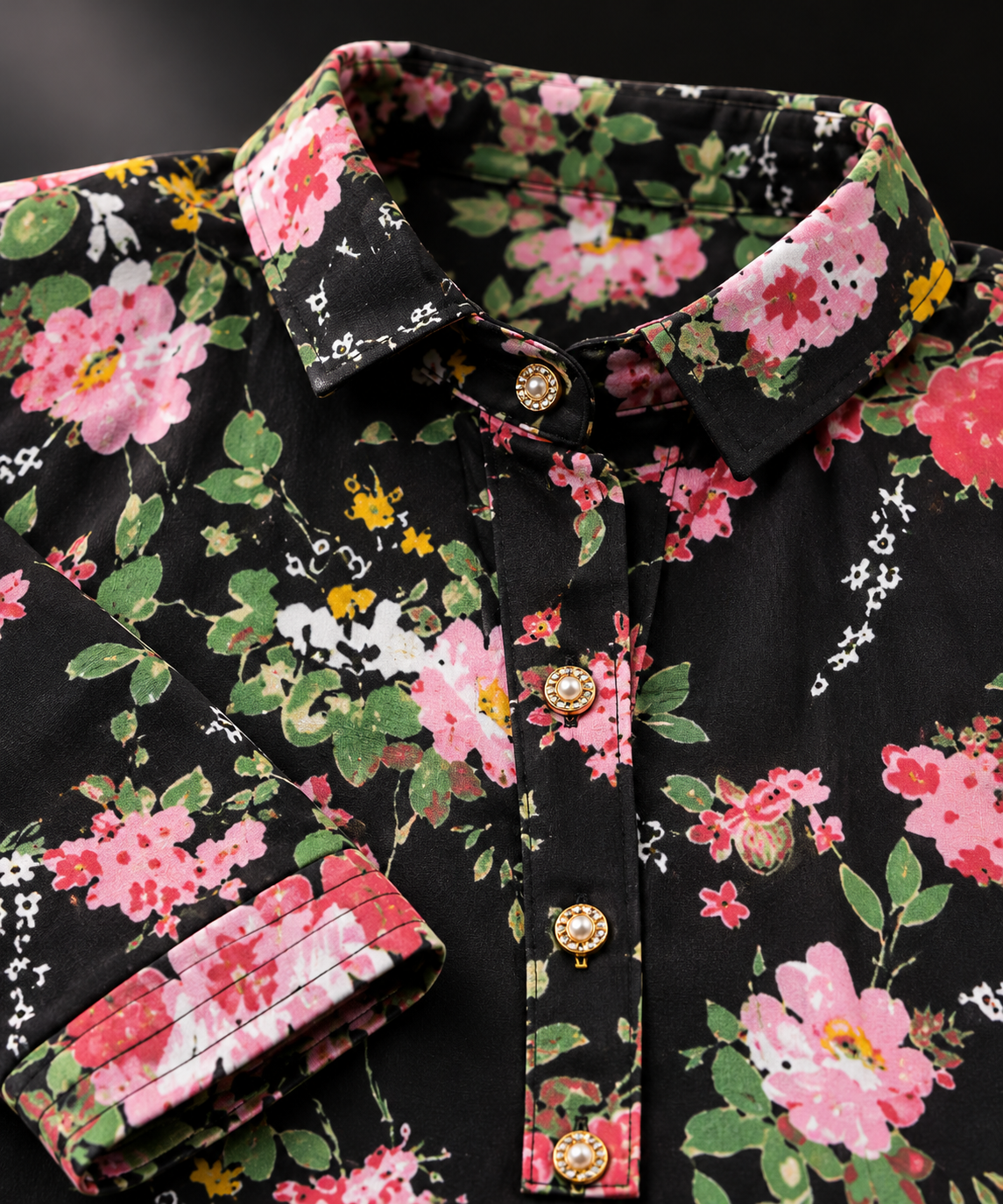 Pure Cotton Floral Cord Set for Women